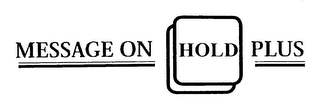 MESSAGE ON HOLD PLUS logo