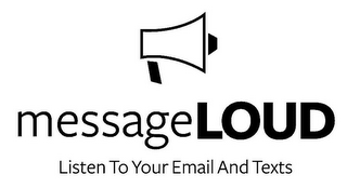 MESSAGELOUD LISTEN TO YOUR EMAIL AND TEXTS logo