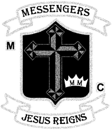 MESSENGERS M C M M JESUS REIGNS logo