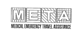 META MEDICAL EMERGENCY TRAVEL ASSISTANCE logo