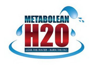 METABOLEAN H2O LOSE THE WATER - BURN THE FAT logo