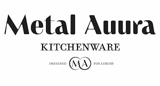 METAL AUURA KITCHENWARE DESIGNED M A FOR LUXURY logo