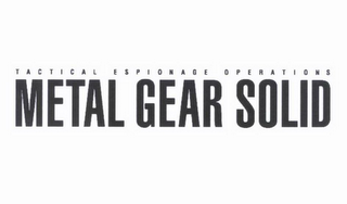 METAL GEAR SOLID TACTICAL ESPIONAGE OPERATIONS logo