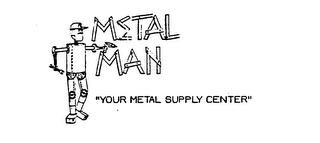 METAL MAN "YOUR METAL SUPPLY CENTER" logo