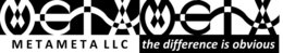 METAMETA LLC THE DIFFERENCE IS OBVIOUS logo
