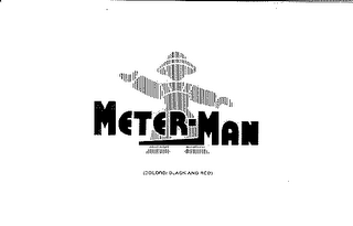 METER-MAN (COLORS: BLACK AND RED) logo