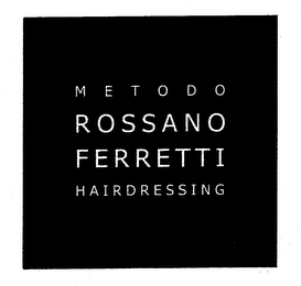 METODO ROSSANO FERRETTI HAIRDRESSING logo