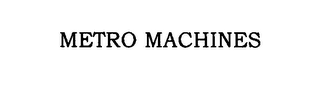 METRO MACHINES logo