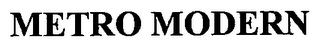 METRO MODERN logo