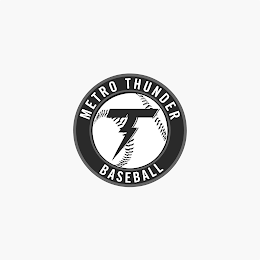 METRO THUNDER BASEBALL, T logo