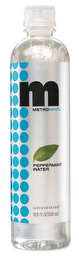 METROMINT PEPPERMINT WATER logo
