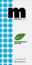 METROMINT PEPPERMINT WATER logo