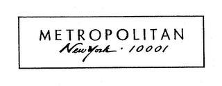 METROPOLITAN NEW YORK 10001 logo
