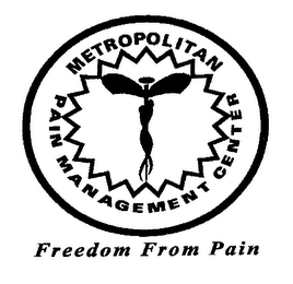 METROPOLITAN PAIN MANAGEMENT CENTER, FREEDOM FROM PAIN logo