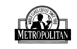METROPOLITAN WORLD CLASS COFFEE SINCE 1908 logo