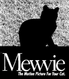 MEWVIE THE MOTION PICTURE FOR YOUR CAT logo