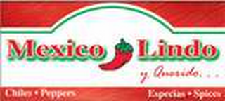 MEXICO LINDO Y QUERIDO CHILES PEPPERS ESPECIAL SPICIES logo