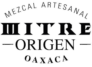 MEZCAL ARTESANAL MITRE ORIGEN OAXACA logo