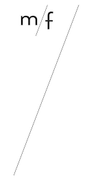 M/F/ logo