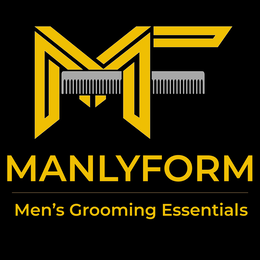 MF MANLYFORM MEN'S GROOMING ESSENTIALS logo