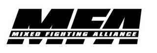 MFA MIXED FIGHTING ALLIANCE logo
