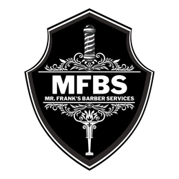 MFBS MR. FRANK'S BARBER SERVICES logo