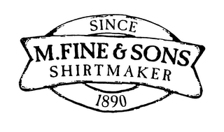 M.FINE & SONS SHIRTMAKER SINCE 1890 logo