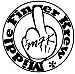 MFK MIDDLE FINGER KREW logo