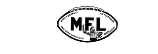 MFL M F LADIES MISS FOOTBALL ENTERTAINER END ZONE SPECIALIST CHEERECEIVER logo