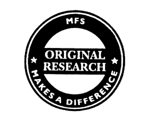 MFS ORIGINAL RESEARCH MAKES A DIFFERENCE logo