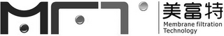 MFT MEMBRANE FILTRATION TECHNOLOGY logo