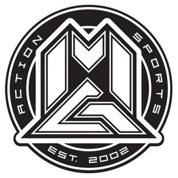 MG ACTION SPORTS EST. 2002 logo