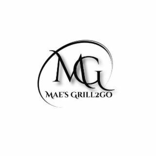 MG MAE'S GRILL2GO logo