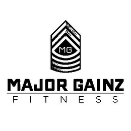 MG MAJOR GAINZ FITNESS logo