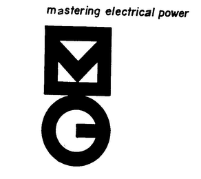 MG MASTERING ELECTRICAL POWER logo