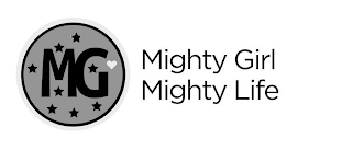 MG MIGHTY GIRL MIGHTY LIFE logo