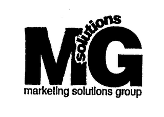 MG SOLUTIONS MARKETING SOLUTIONS GROUP logo