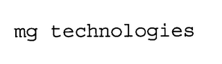MG TECHNOLOGIES logo