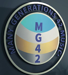 MG42 MUSIC (MANY GENERATIONS 42 MUSIC) logo