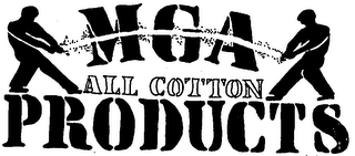 MGA ALL COTTON PRODUCTS logo