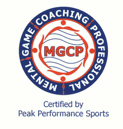 MGCP MENTAL GAME COACHING PROFESSIONAL CERTIFIED BY PEAK PERFORMANCE SPORTS logo