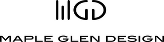 MGD MAPLE GLEN DESIGN logo