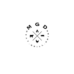 MGD MEAT · GRILL · DRINK logo