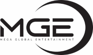 MGE MEGA GLOBAL ENTERTAINMENT logo