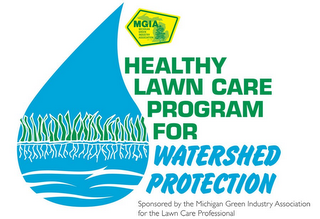 MGIA MICHIGAN GREEN INDUSTRY ASSOCIATION HEALTHY LAWN CARE PROGRAM FOR WATERSHED PROTECTION SPONSORED BY THE MICHIGAN GREEN INDUSTRY ASSOCIATION FOR THE LAWN CARE PROFESSIONAL logo