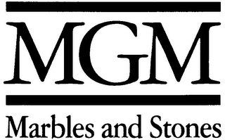 MGM MARBLES AND STONES logo