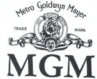 MGM METRO GOLDWYN MAYER TRADE MARK ARS GRATIA ARTIS logo