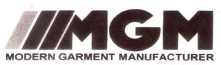 MGM MODERN GARMENT MANUFACTURER logo