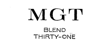MGT BLEND THIRTY-ONE logo