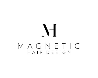 MH MAGNETIC HAIR DESIGN logo